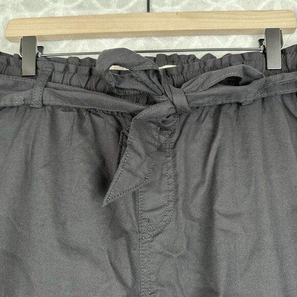 Levis Belted Jet Set Joggers Womens 16W Black Stretch Twill Pants Relaxed Casual - Picture 3 of 15